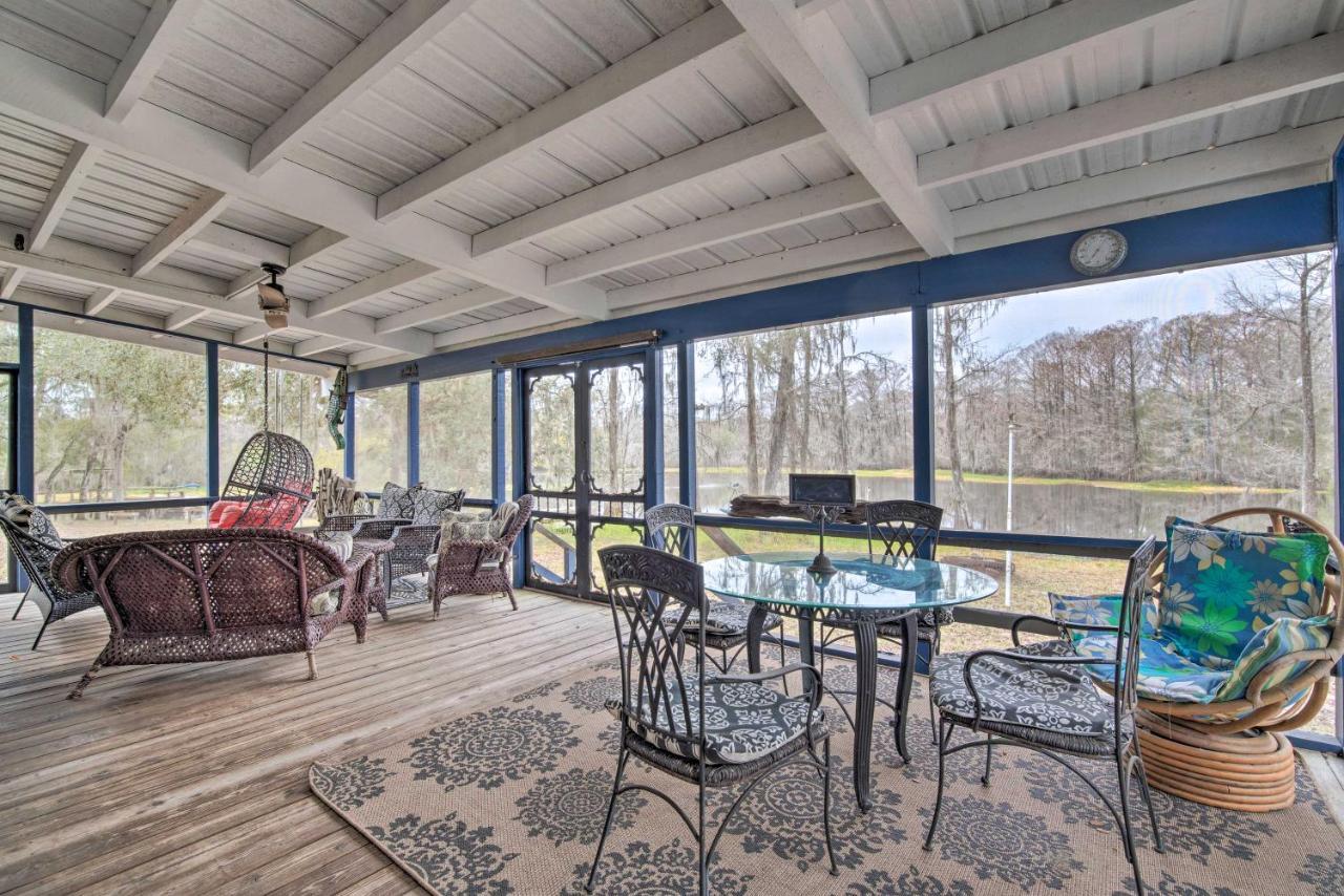 Unplugged Withlacoochee Riverfront Retreat! Bushnell Exteriör bild