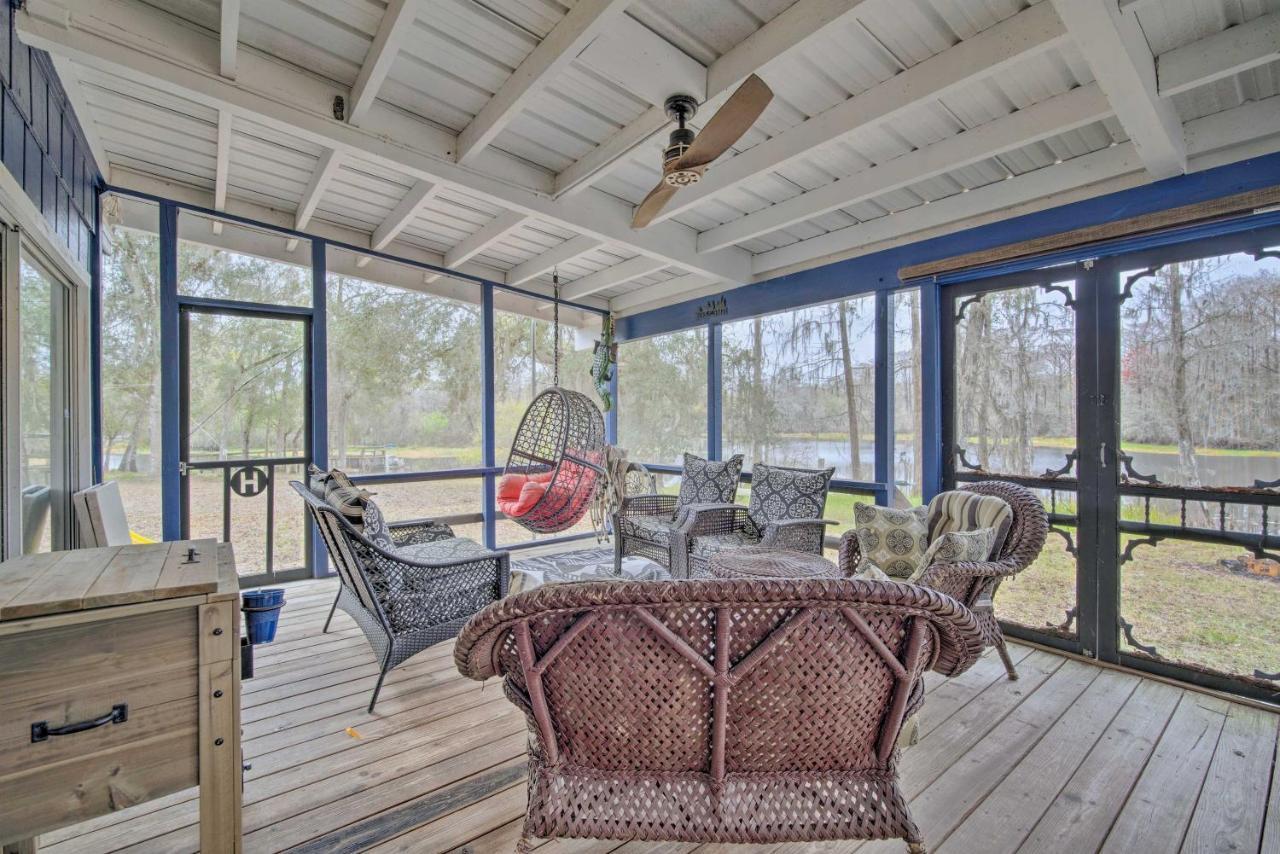 Unplugged Withlacoochee Riverfront Retreat! Bushnell Exteriör bild