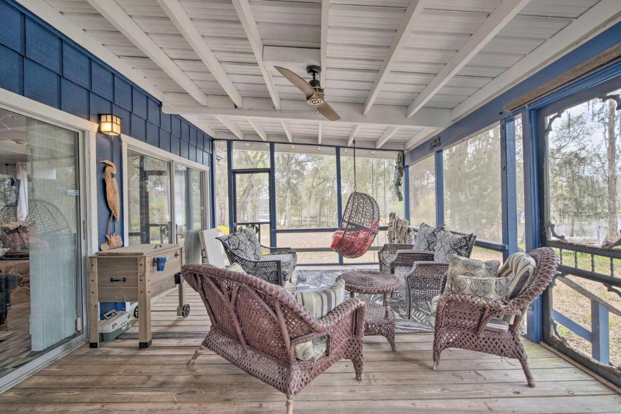 Unplugged Withlacoochee Riverfront Retreat! Bushnell Exteriör bild